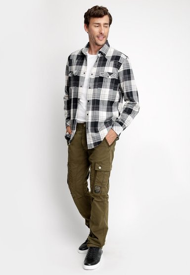 CAMISA CHECKERED VIRGINIA FJ BLACK - 4