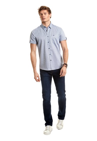 CAMISA ESTAMPADA LOS ANGELES F BLUE - 2