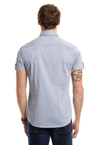 CAMISA ESTAMPADA LOS ANGELES F BLUE - 3