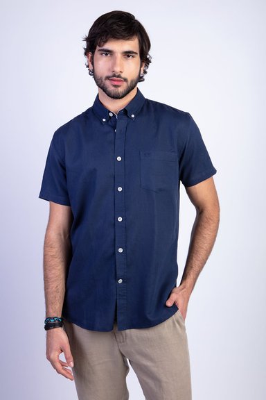 CAMISA SPORT ATLANTA F NAVY - 1