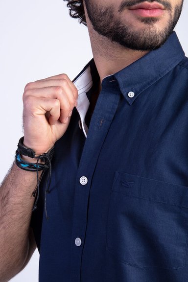 CAMISA SPORT ATLANTA F NAVY - 4
