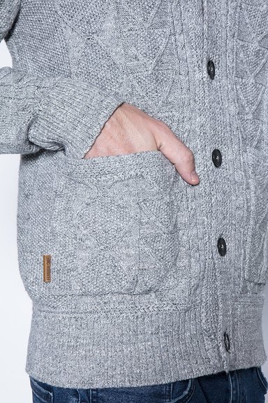CARDIGAN CLIFTON F LT GREY - 5