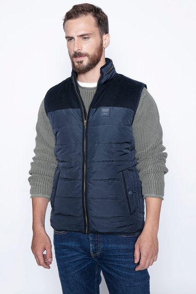 VEST SILVER F NAVY - 1