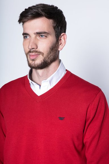 SWEATER RED SMART CASUAL L/S - 3