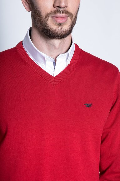 SWEATER RED SMART CASUAL L/S - 5
