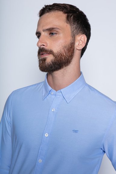 CAMISA SPORT OXFORD F BLUE - 3