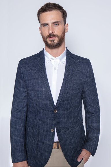 BLAZER CHECKERED ASPEN F MARINE - 3