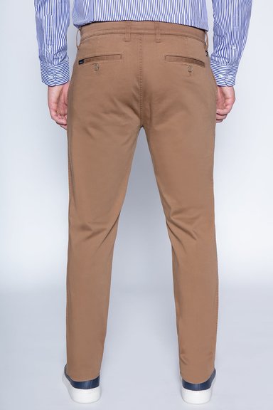 PANTALÓN TWILL SLIM /33 CAMEL - 2