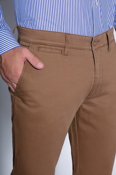 PANTALÓN TWILL SLIM /33 CAMEL - 3