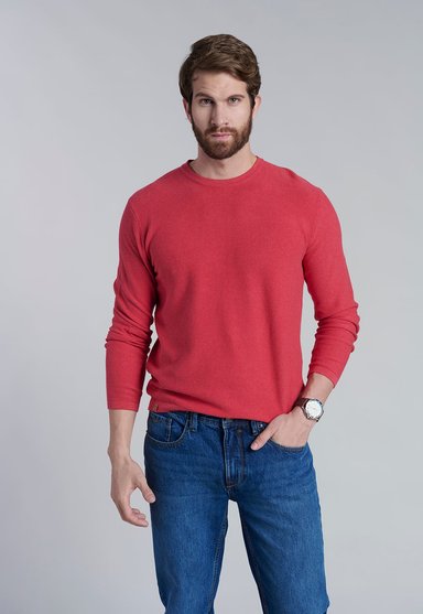 SWEATER ARIZONA F DK CORAL - 1