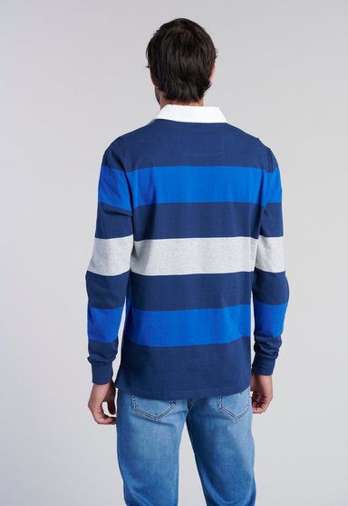 POLERA RUGBY RAYAS NEWARK NAVY - 4
