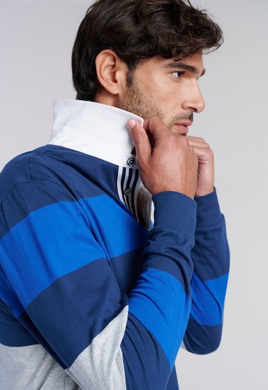 POLERA RUGBY RAYAS NEWARK NAVY - 5