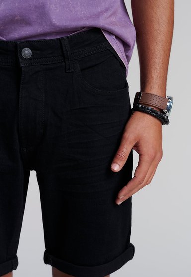 BERMUDA ALGODÓN HOMBRE FEROUCH BLACK 257405Y0016 EDMOND FJ - 3
