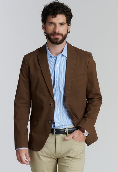 BLAZER ALGODÓN HOMBRE FEROUCH BEIGE STANFORD F SMART CASUAL NUTS - 1