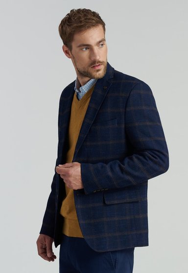 BLAZER HOMBRE FEROUCH AZUL MARINO BOISE SMART CASUAL NAVY - 1