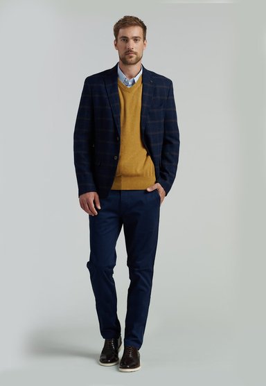BLAZER HOMBRE FEROUCH AZUL MARINO BOISE SMART CASUAL NAVY - 2