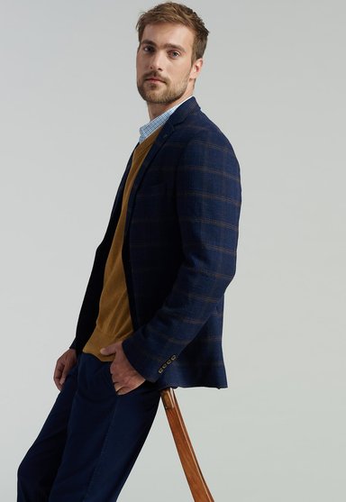 BLAZER HOMBRE FEROUCH AZUL MARINO BOISE SMART CASUAL NAVY - 5