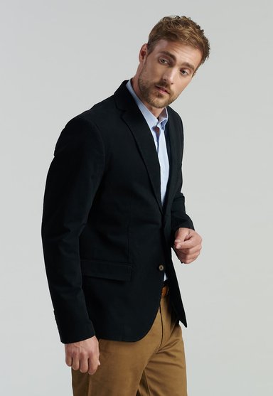 BLAZER ALGODÓN HOMBRE FEROUCH NEGRO STANFORD F SMART CASUAL BLACK - 1