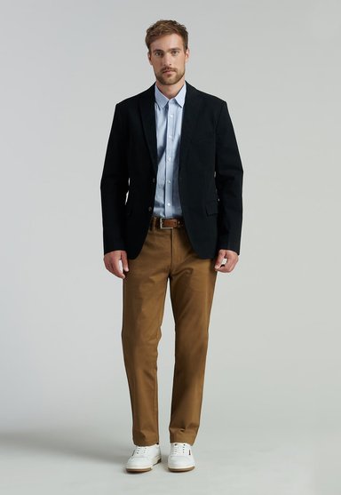 BLAZER ALGODÓN HOMBRE FEROUCH NEGRO STANFORD F SMART CASUAL BLACK - 2