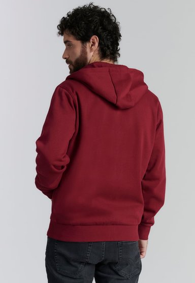 POLERÓN ALGODÓN HOMBRE FEROUCH ROJO BÁSICO KANSAS FR BURGUNDY - 4
