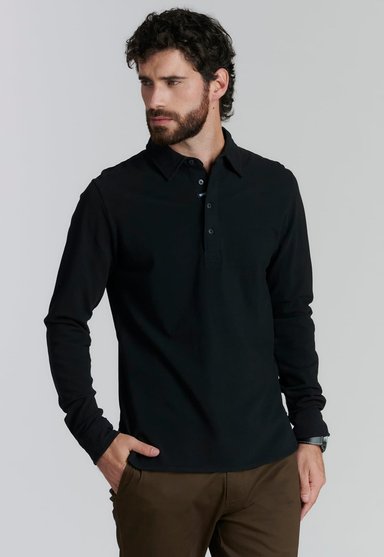 POLERA ALGODÓN HOMBRE FEROUCH NEGRO DENVER FJS BLACK - 1