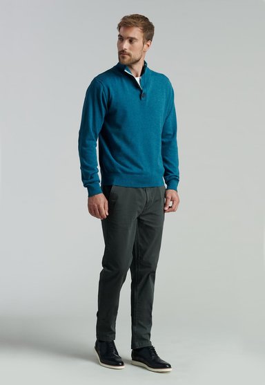 SWEATER ALGODÓN HOMBRE FEROUCH VERDE BRISTOL F BUSINESS DK RIVER - 2
