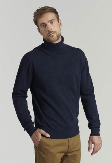 SWEATER ALGODÓN HOMBRE FEROUCH AZUL MARINO TURTLE NECK F SMART CASUAL NAVY - 1