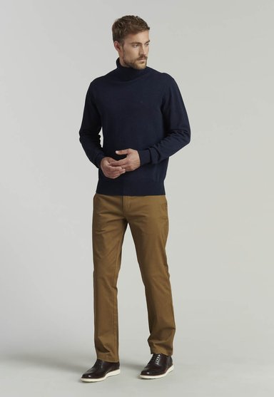 SWEATER ALGODÓN HOMBRE FEROUCH AZUL MARINO TURTLE NECK F SMART CASUAL NAVY - 2