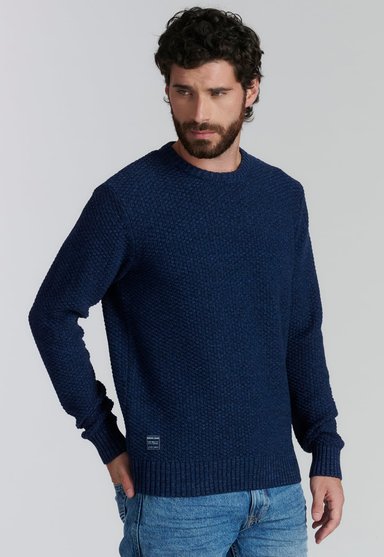 SWEATER ALGODÓN HOMBRE FEROUCH AZUL BROOKLYN FR INDIGO - 1