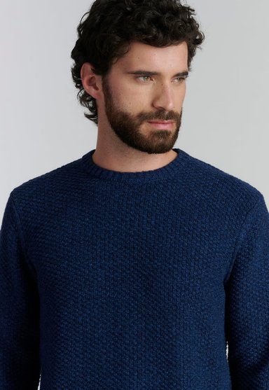 SWEATER ALGODÓN HOMBRE FEROUCH AZUL BROOKLYN FR INDIGO - 3