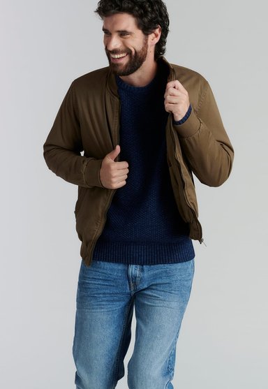 SWEATER ALGODÓN HOMBRE FEROUCH AZUL BROOKLYN FR INDIGO - 5