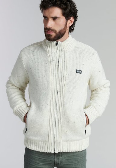 SWEATER HOMBRE FEROUCH BEIGE CLEARWATER FJS ECRU - 5