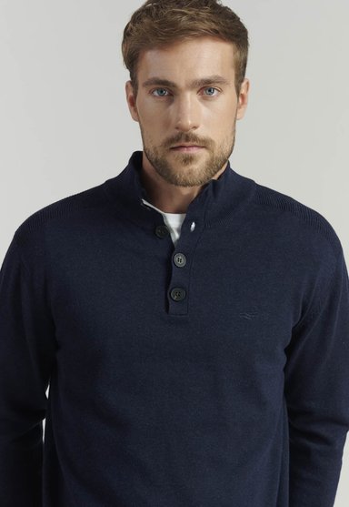 SWEATER ALGODÓN HOMBRE FEROUCH AZUL MARINO BRISTOL F BUSINESS NAVY - 3
