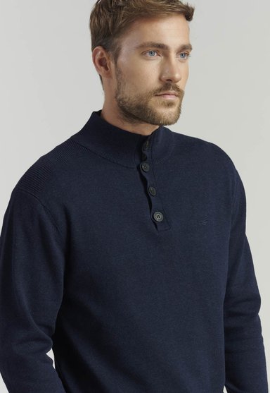 SWEATER ALGODÓN HOMBRE FEROUCH AZUL MARINO BRISTOL F BUSINESS NAVY - 5