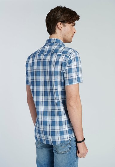 CAMISA BURDEOS BLUE - 4