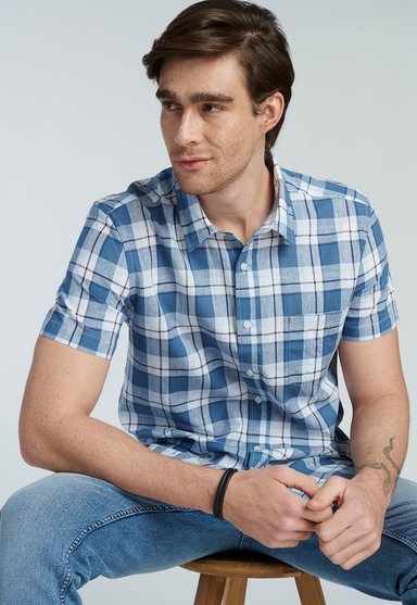 CAMISA BURDEOS BLUE - 5