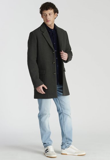 ABRIGO HOMBRE NEW MAN GRIS POITIERS AVANT-GARDE - 2