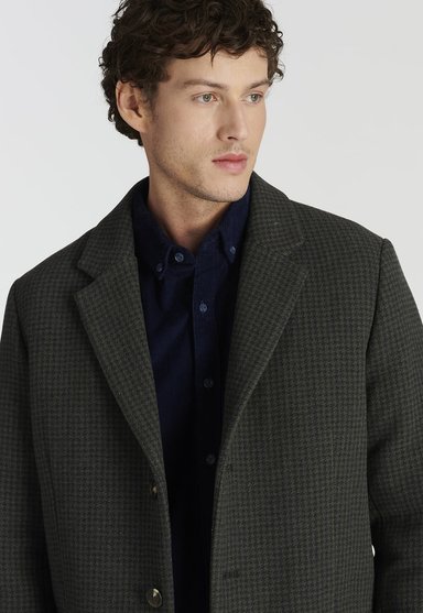 ABRIGO HOMBRE NEW MAN GRIS POITIERS AVANT-GARDE - 3