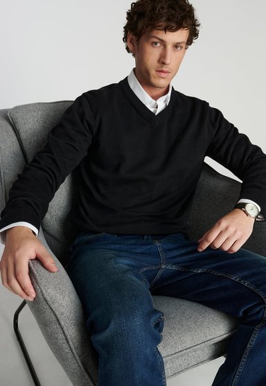 SWEATER HOMBRE NEW MAN NEGRO MERIDA HERITAGE BLACK - 5