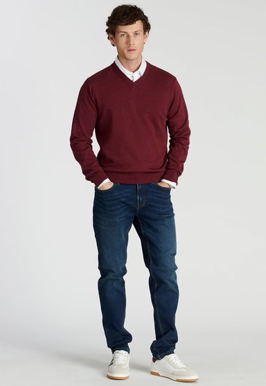 SWEATER HOMBRE NEW MAN ROJO MERIDA HERITAGE CHERRY MELANGE - 2