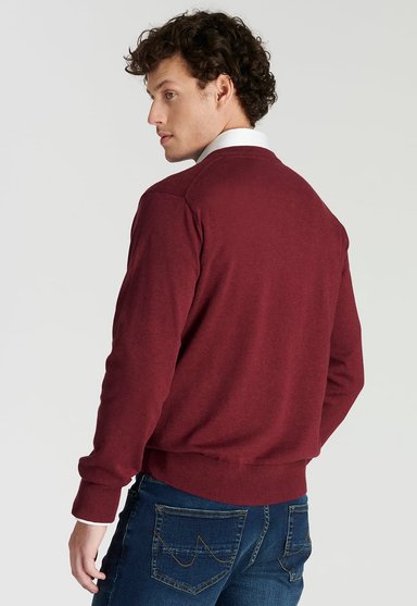 SWEATER HOMBRE NEW MAN ROJO MERIDA HERITAGE CHERRY MELANGE - 4