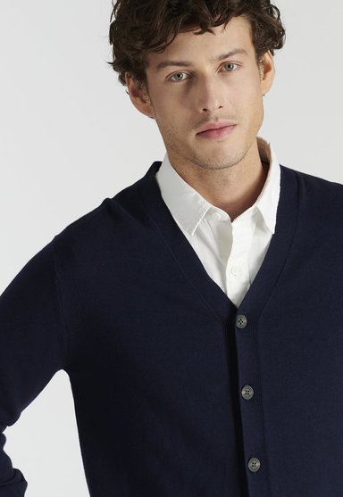 CÁRDIGAN HOMBRE NEW MAN AZUL MARINO BOIRO HERITAGE NAVY - 3