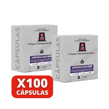 CAFÉ CARIBE CAJA 100 CAPSULAS ATREVIDO LUNGO COMPATIBLES NESPRESSO - 3