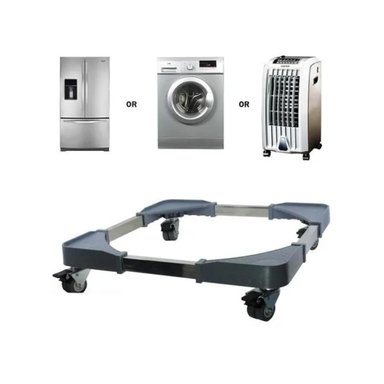 SOPORTE MULTIFUNCIONAL NEVERA LAVADORA AJUSTABLE | Negro - 2