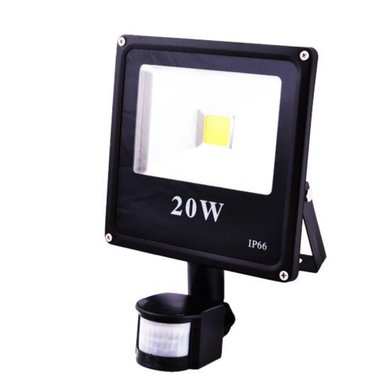 FOCO LED PROYECTOR 20W CON SENSOR DE MOVIMIENTO - 1