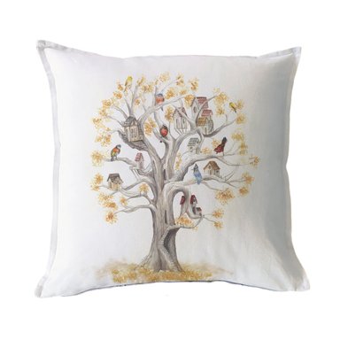 FUNDA COJÍN 45X45 ESTAMPADA ARBOLITO - 1
