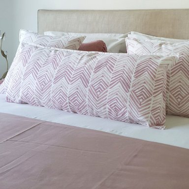 FUNDA COJÍN ESTAMPADO 40X90 ESPIGAS ROSA VIEJO XL - 2