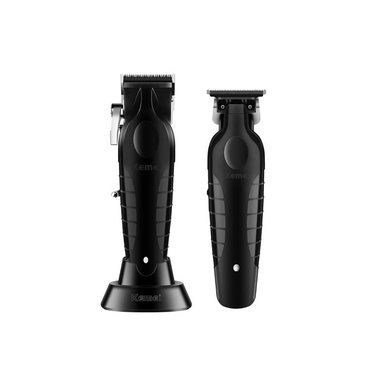 COMBO KEMEI PROFESIONAL DE CORTADORA KM 2296 Y PATILLERA KM 2299 - 1