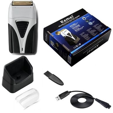 MAQUINA AFEITADORA SHAVER KEMEI KM-3383 RECARGABLE LITHIUM - 3