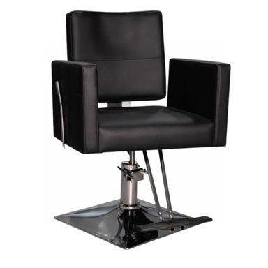 SILLÓN DE BARBERÍA TRADITIONAL RECLINABLE EN COLOR NEGRO - 1